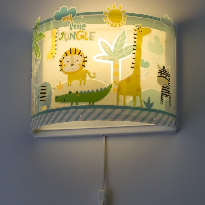 Dalber D-76118 - Luz de parede de criança MY LITTLE JUNGLE 1xE27/15W/230V