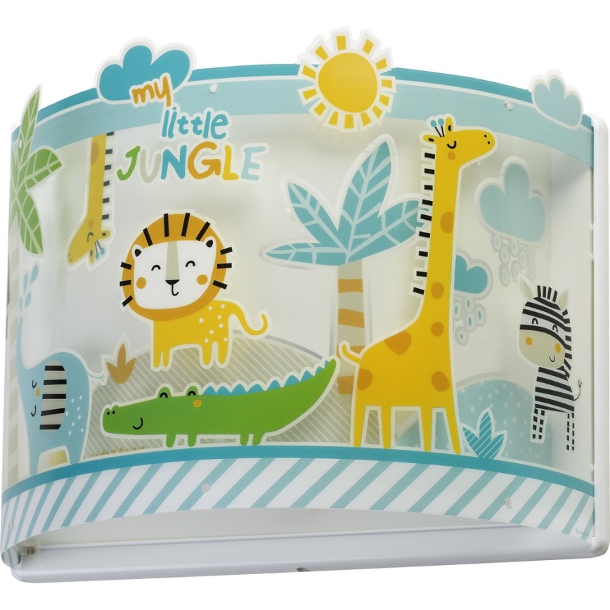 Dalber D-76118 - Luz de parede de criança MY LITTLE JUNGLE 1xE27/15W/230V
