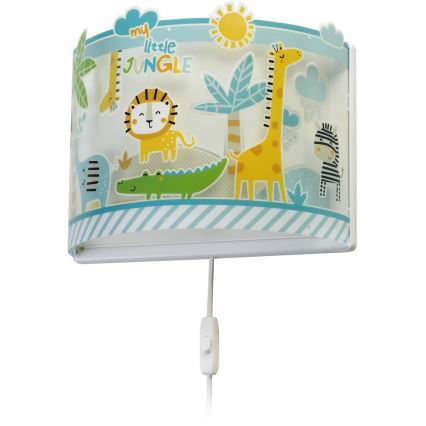 Dalber D-76118 - Luz de parede de criança MY LITTLE JUNGLE 1xE27/15W/230V
