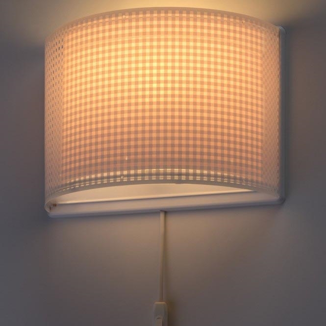 Dalber D-80228S - Luz de parede de criança VICHY 1xE27/60W/230V