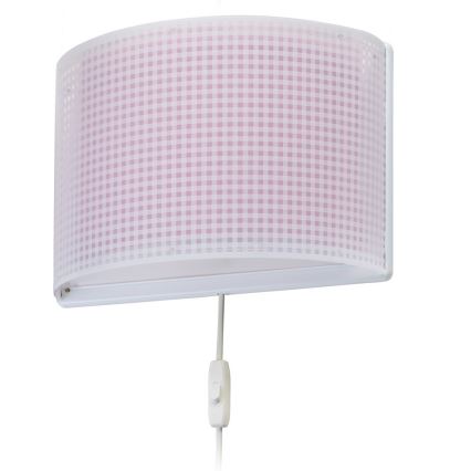 Dalber D-80228S - Luz de parede de criança VICHY 1xE27/60W/230V