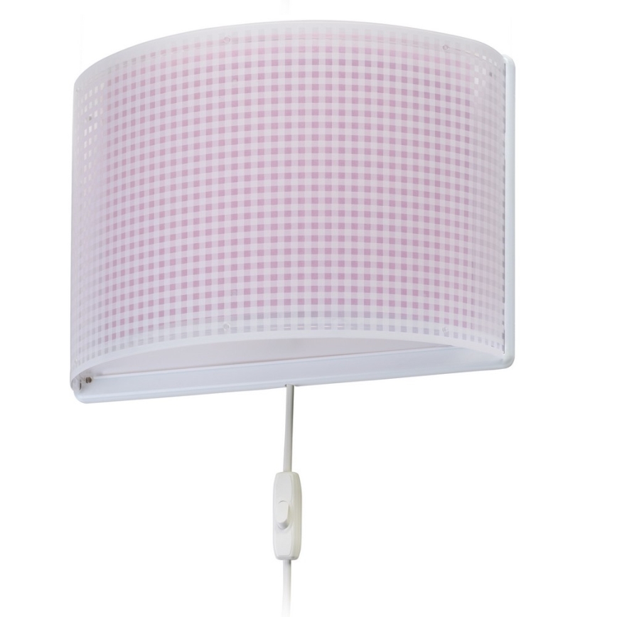 Dalber D-80228S - Luz de parede de criança VICHY 1xE27/60W/230V