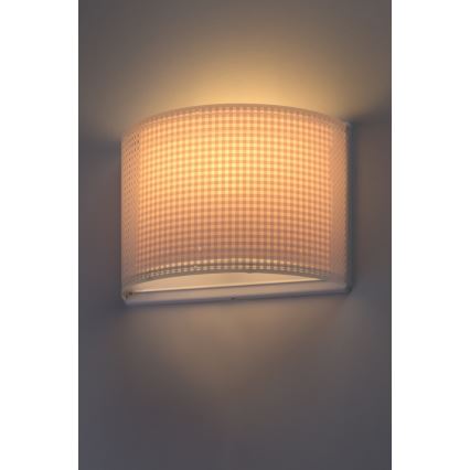 Dalber D-80228S - Luz de parede de criança VICHY 1xE27/60W/230V