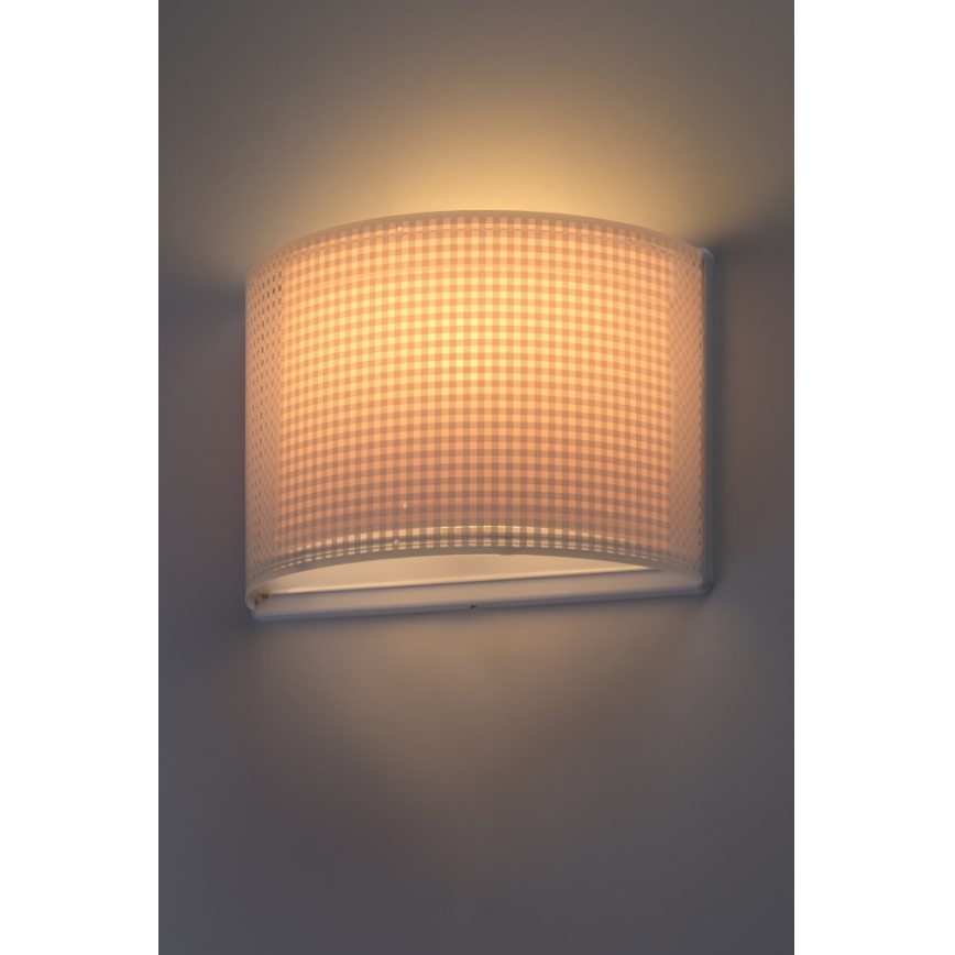 Dalber D-80228S - Luz de parede de criança VICHY 1xE27/60W/230V