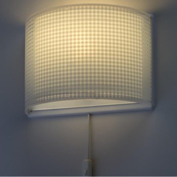 Dalber D-80228T - Luz de parede de criança VICHY 1xE27/60W/230V