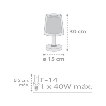 Dalber D-81211L - Lâmpada de criança STARS 1xE14/40W/230V