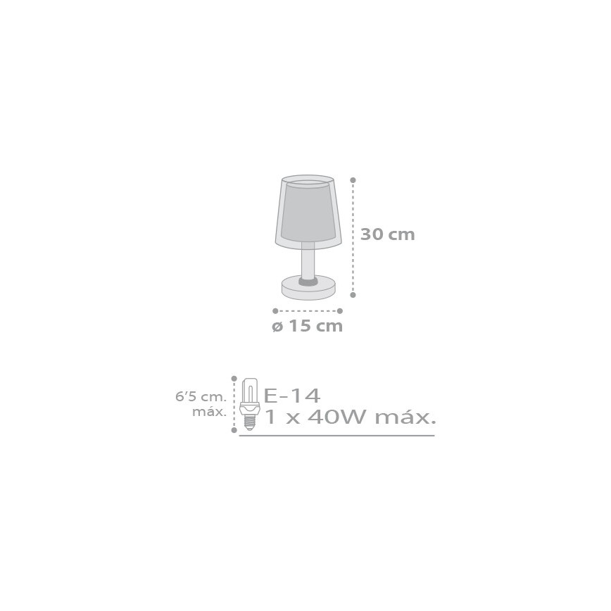 Dalber D-81211L - Lâmpada de criança STARS 1xE14/40W/230V
