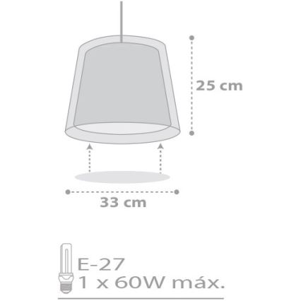 Dalber D-81212E - Candelabro de criança STARS 1xE27/60W/230V