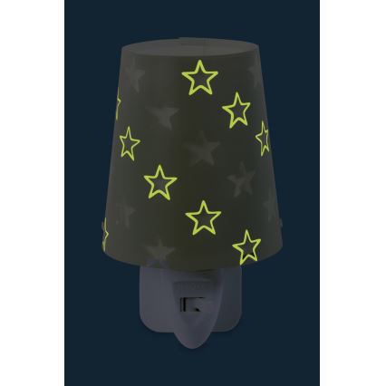 Dalber D-81215E - Luz noturna LED STARS 1xE14/0,3W/230V