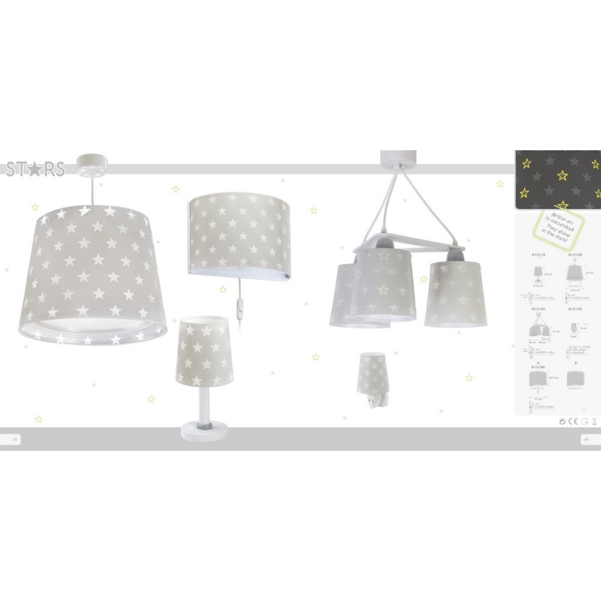 Dalber D-81215E - Luz noturna LED STARS 1xE14/0,3W/230V