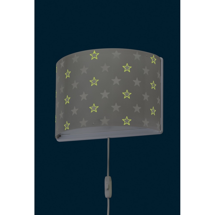 Dalber D-81218E - Luz de parede de criança STARS 1xE27/60W/230V
