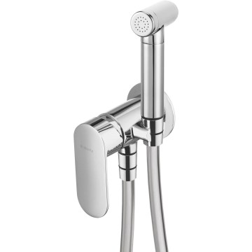Deante BGA_034M - Misturador para bidé com duchinha para instalação encastrada ALPINIA cromo brilhante