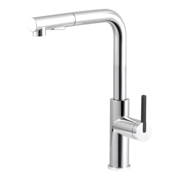 Deante BKM_073M - Torneira de lavatório com pulverizador extensível MOMI cromado brilhante