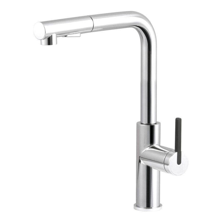 Deante BKM_073M - Torneira de lavatório com pulverizador extensível MOMI cromado brilhante