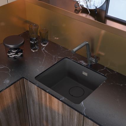Deante BQS_D73M - Torneira de cozinha com bica extraível SILIA titânio