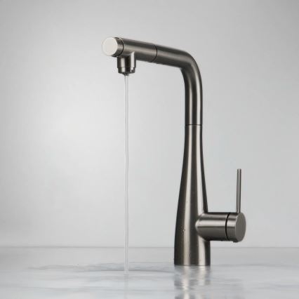 Deante BRE_D75M - Torneira de lavatório com pulverizador extensível ERIDAN titânio