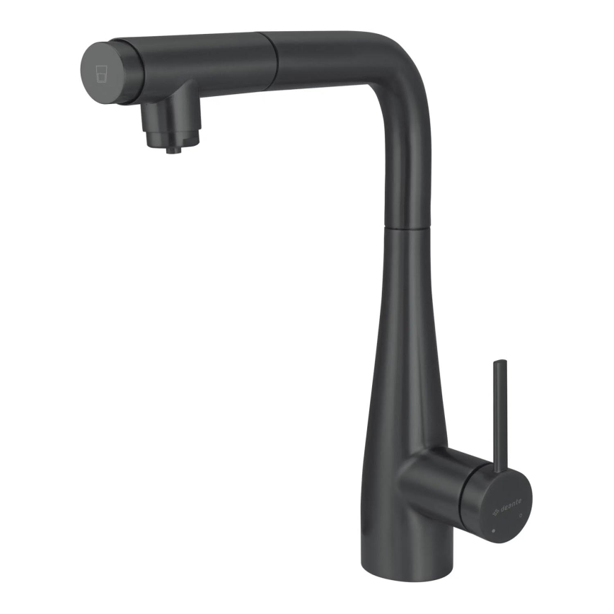 Deante BRE_N75M - Torneira de lavatório com pulverizador extensível ERIDAN preto