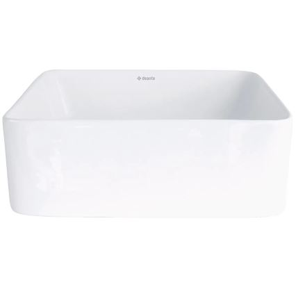 Deante CDJ_6U3S - Lavatório de bancada JASMIN 34,5x34,5 cm cerâmica/branco