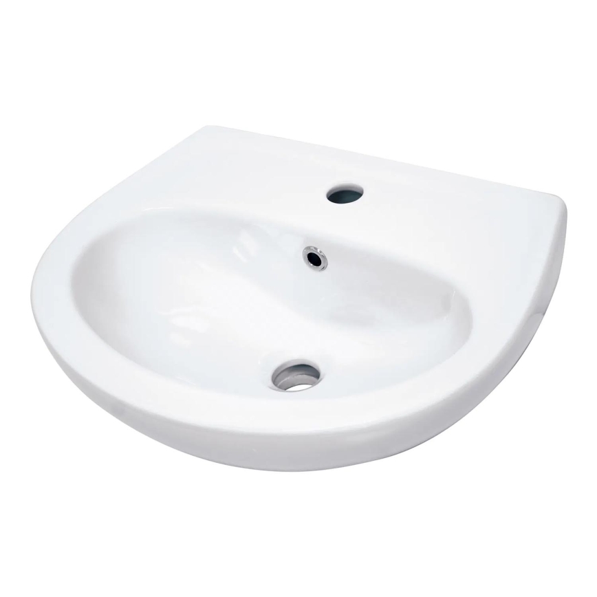 Deante CDJ_6U4W - Lavatório suspenso com orifício para torneira JASMIN 45,7x36,4 cm cerâmica/branco