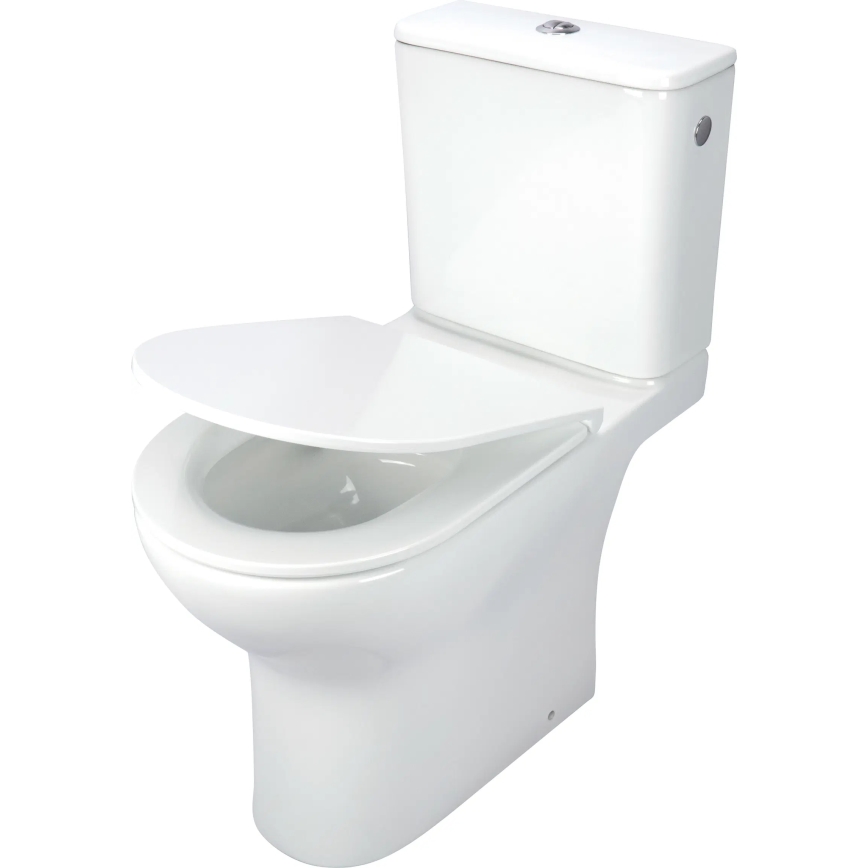 Deante CDJD6RPS - Vaso sanitário de chão JASMIN com assento, em cerâmica branca