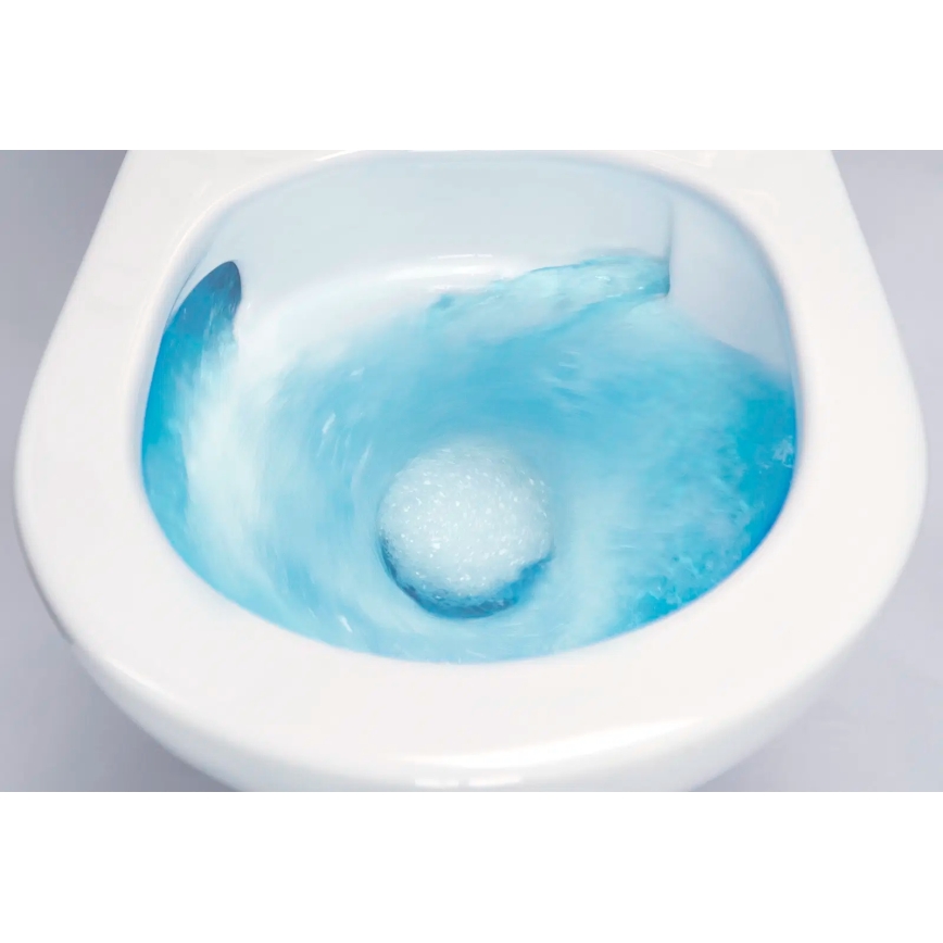Deante CDJD6RPS - Vaso sanitário de chão JASMIN com assento, em cerâmica branca