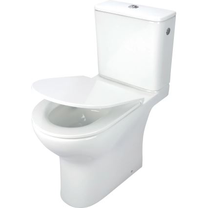 Deante CDJD6RPS - Sanita de chão com assento JASMIN cerâmica/branco