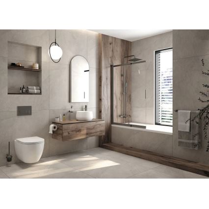 Deante CGRD6ZPW - Sanita suspensa com assent ROUND cerâmica/branco