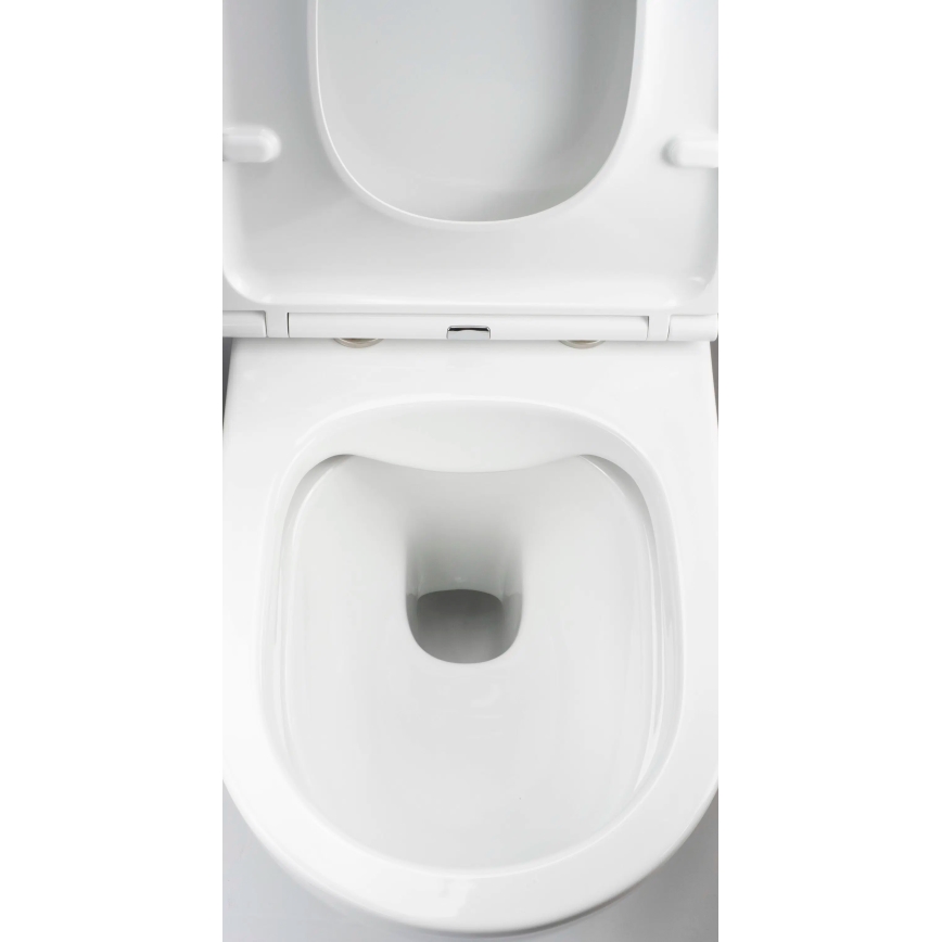 Deante CGRD6ZPW - Sanita suspensa com assent ROUND cerâmica/branco