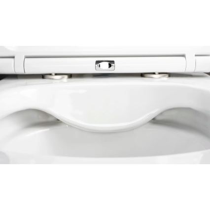 Deante CGRD6ZPW - Sanita suspensa com assent ROUND cerâmica/branco