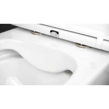 Deante CGRD6ZPW - Sanita suspensa com assent ROUND cerâmica/branco
