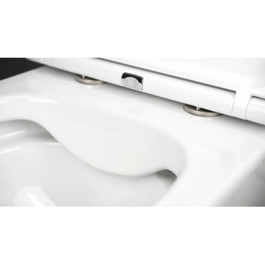 Deante CGRD6ZPW - Sanita suspensa com assent ROUND cerâmica/branco