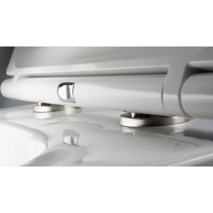 Deante CGRD6ZPW - Sanita suspensa com assento SoftClose ROUND cerâmica/branco