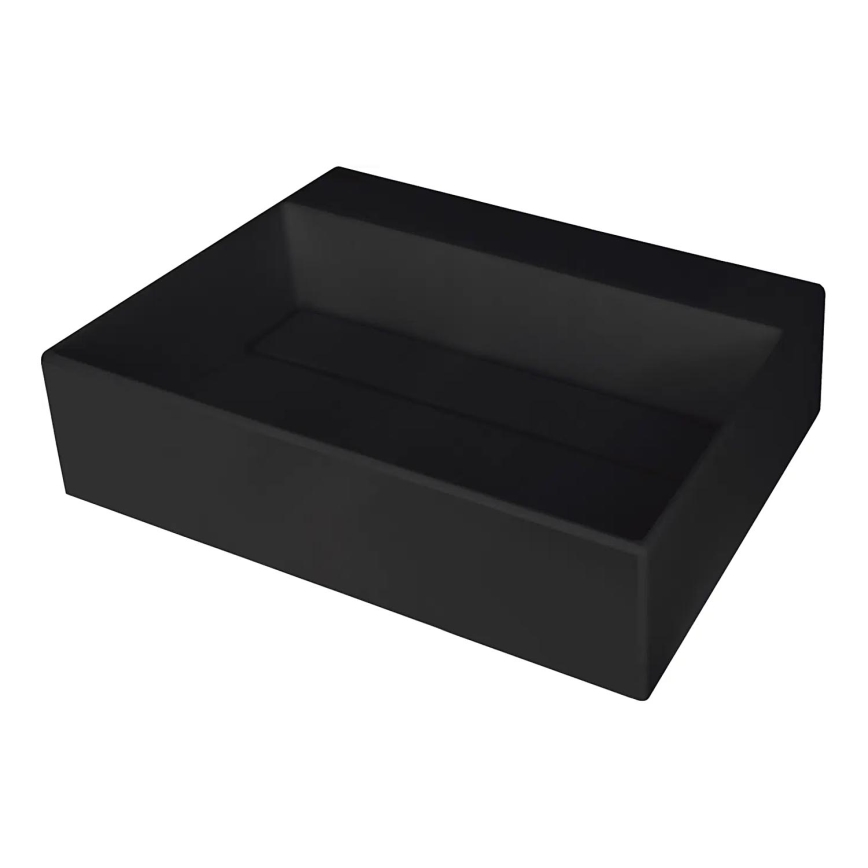 Deante CQR_NU5M - Lavatório para bancada CORREO 40x50 cm granito/preto