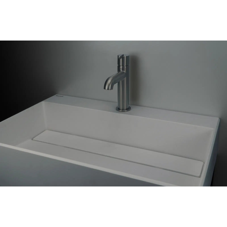 Deante CQR_SU6M - Lavatório de encostar CORREO 40x60cm granito/cinza metálico