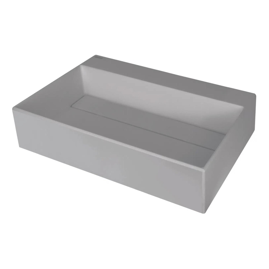 Deante CQR_SU6M - Lavatório para bancada CORREO 40x60cm granito/cinzento metálico
