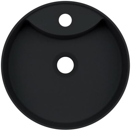 Deante CQS_NU4B - Lavatório de sobrepor com furo para misturador SILIA Ø 36 cm granito/preto