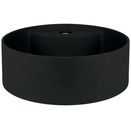 Deante CQS_NU4B - Lavatório de sobrepor com furo para misturador SILIA Ø 36 cm granito/preto