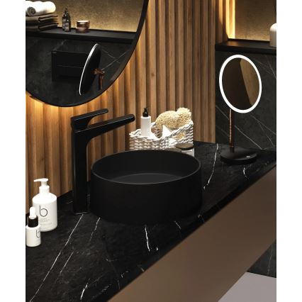 Deante CQS_NU4S - Cuba de apoio SILIA Ø 36 cm granito/preto
