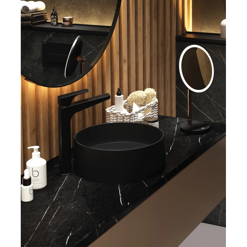 Deante CQS_NU4S - Cuba de apoio SILIA Ø 36 cm granito/preto