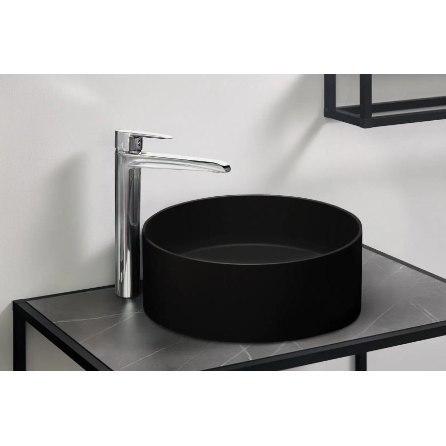 Deante CQS_NU4S - Cuba de apoio SILIA Ø 36 cm granito/preto