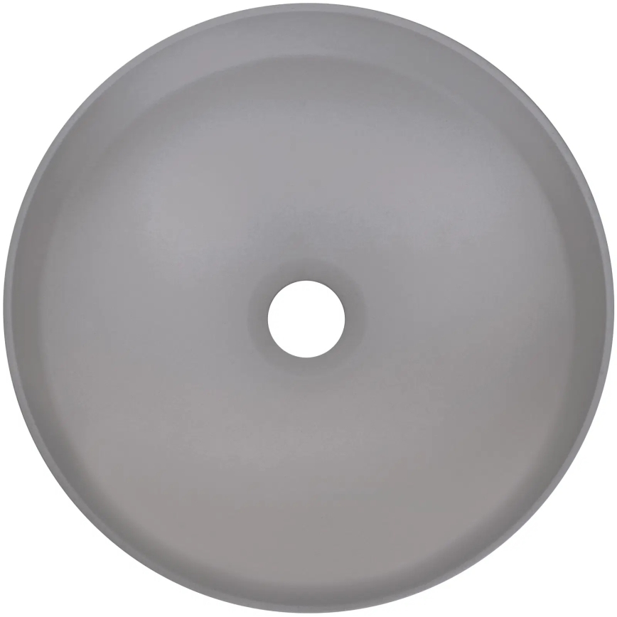 Deante CQS_SU4S - Lavatório de bancada SILIA Ø 36 cm granito/cinzento metálico