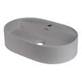 Deante CQS_SU6B - Lavatório de bancada com furo para torneira SILIA 35x55cm granito/cinzento metálico