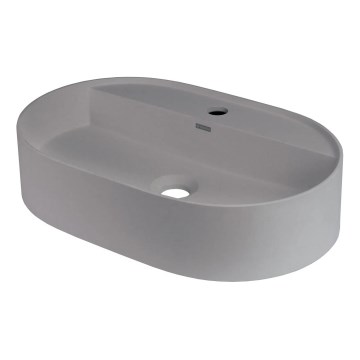 Deante CQS_SU6B - Lavatório de bancada com furo para torneira SILIA 35x55cm granito/cinzento metálico