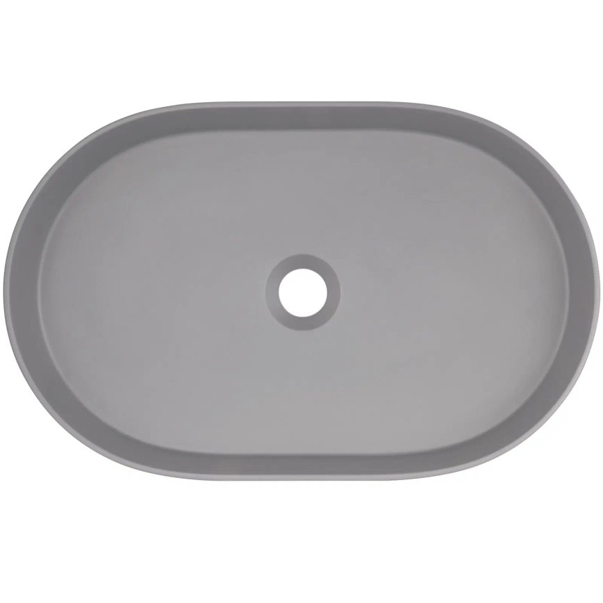 Deante CQS_SU6S - Lavatório de bancada SILIA 35x55 cm granito/cinzento metálico