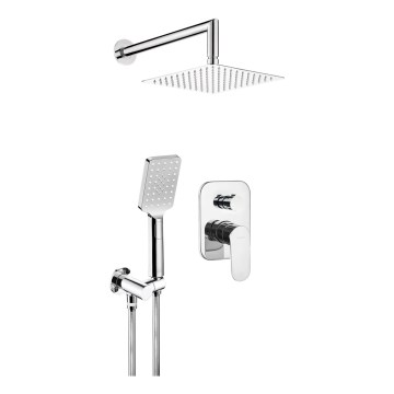 Deante NAC_09LP - Conjunto de duche com misturador encastrado ALPINIA cromo brilhante