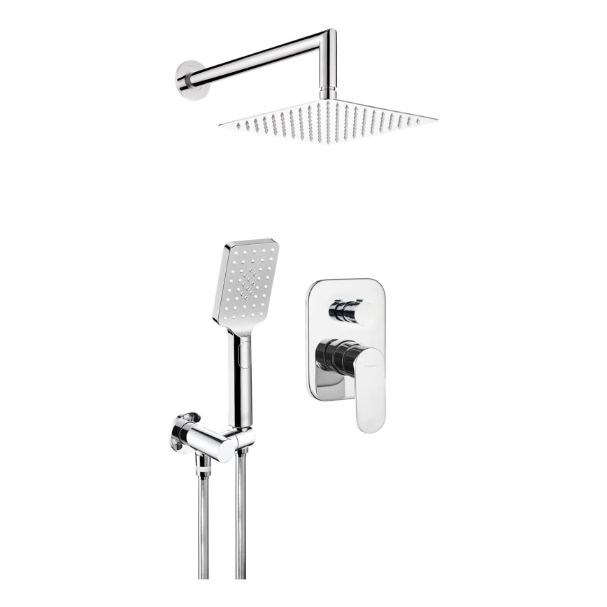 Deante NAC_09LP - Conjunto de duche com misturador encastrado ALPINIA cromo brilhante
