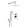Deante NAC_09LP - Conjunto de duche com misturador encastrado ALPINIA cromo brilhante