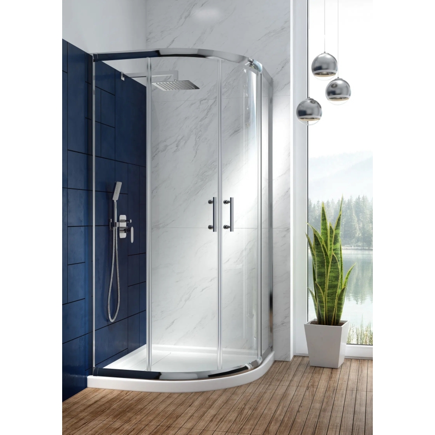 Deante NAC_09LP - Conjunto de duche com misturador encastrado ALPINIA cromo brilhante