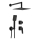Deante NQL_N9YK - Conjunto de duche com misturador de encastrar BLUR preto