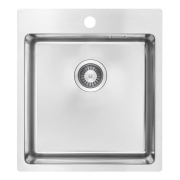 Deante ZPO_010A - Lava-loiça de cozinha OLFATO 50,5x45 cm escovado aço